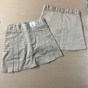 2 Children place skirts